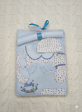 8-Piece Sky Blue Baby Essentials Gift Pack