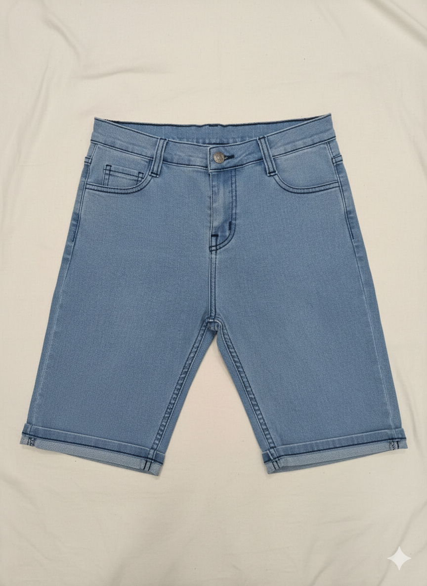 Comfortable Fit Denim Shorts