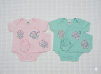Polka Dot Romper & Accessories Set with Crown Embroidery