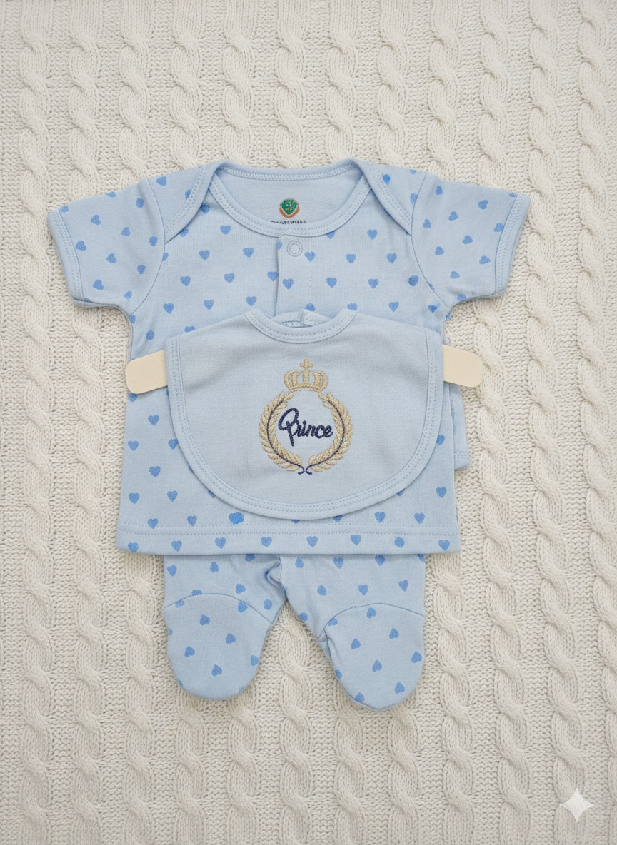 7-Piece "Princess" Theme Gift Set in Crisp White & Gold