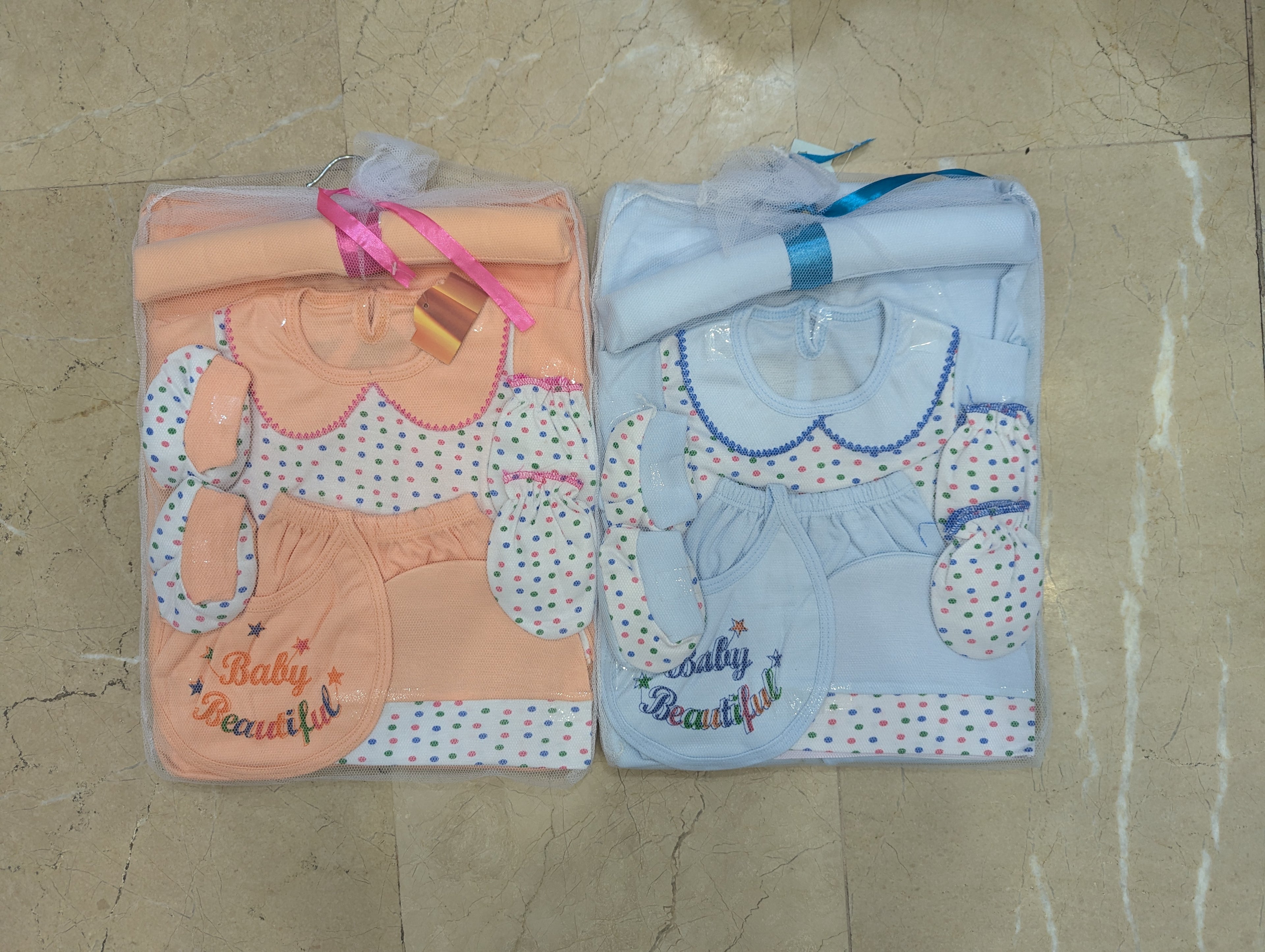 8-Piece Sky Blue Baby Essentials Gift Pack