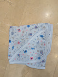 Assorted Pastel Printed Baby Wraps – Blue, Pink, and Peach