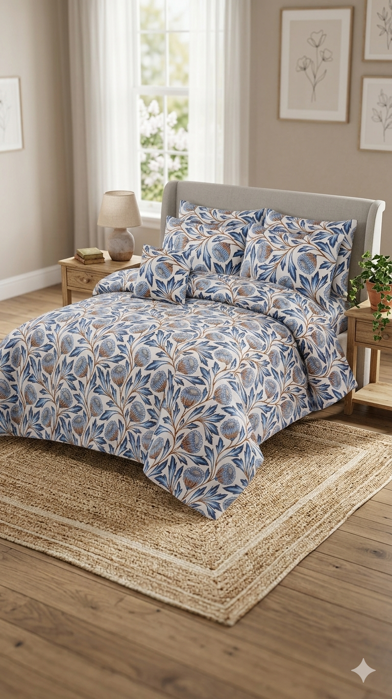 Gul Ahmed Floral Bedding Set