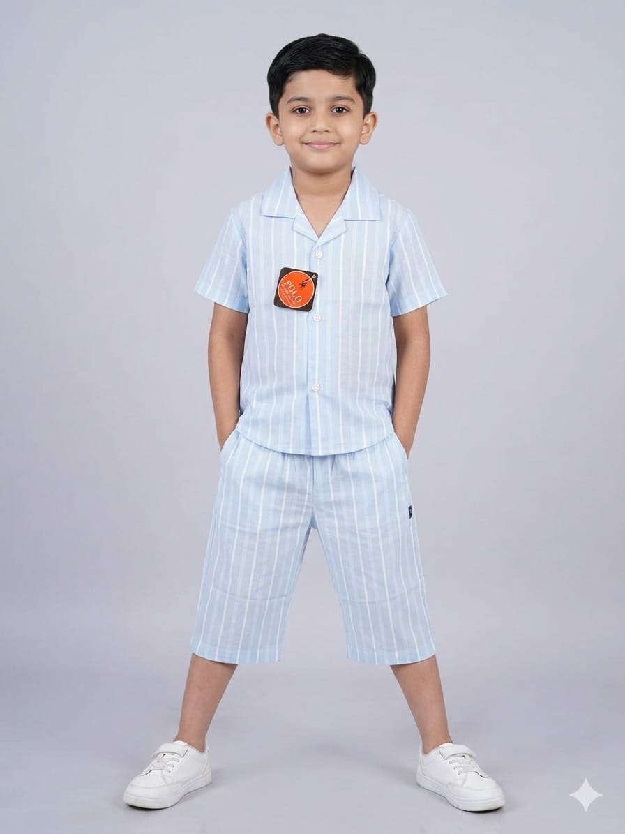 Boys' Stylish Shirt and Matching Shorts