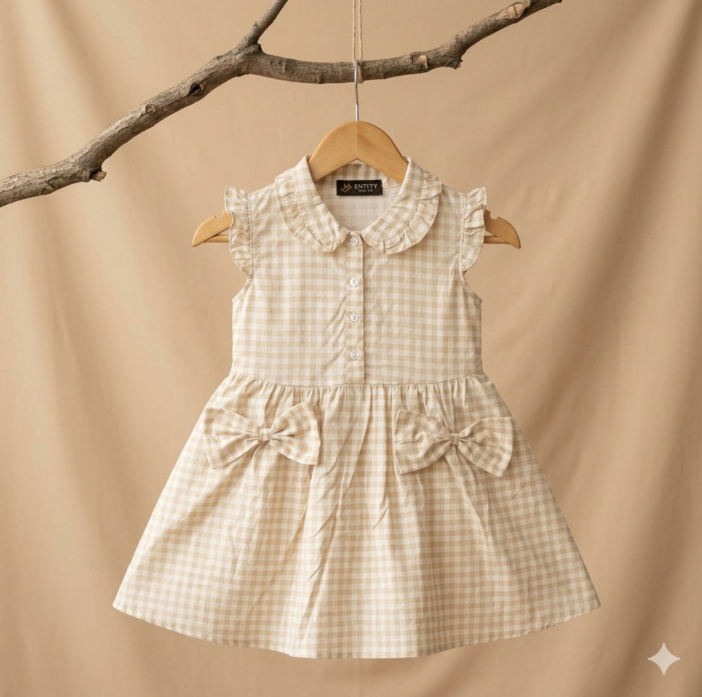 Elegant ruffles and Bows Dress