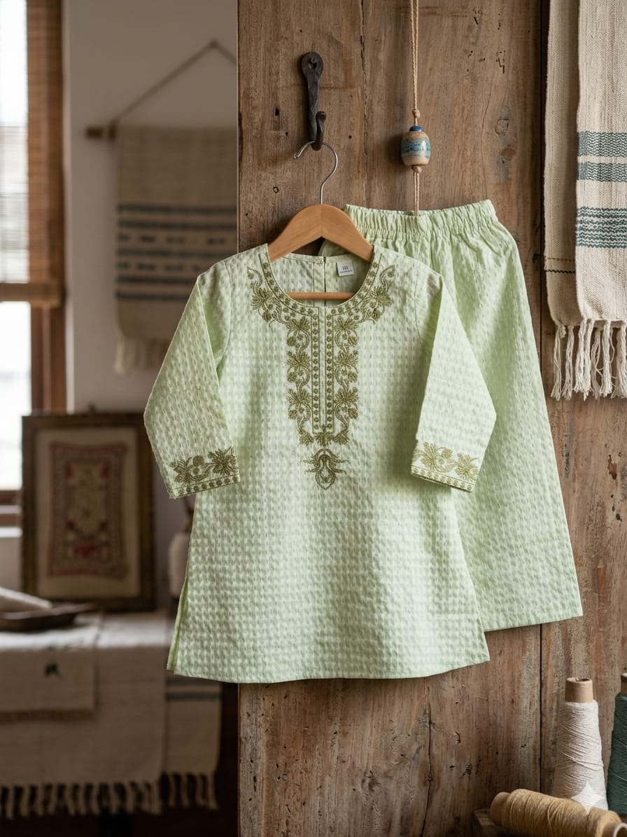 Pastel Perfection: Traditional Co-Ord Sets for Little Girls"