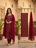 Chiffon with Traditional Tarkashi Work