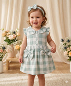 Elegant ruffles and Bows Dress