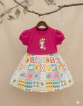 Aura Kids: Playful Print & Puff-Sleeve Frock