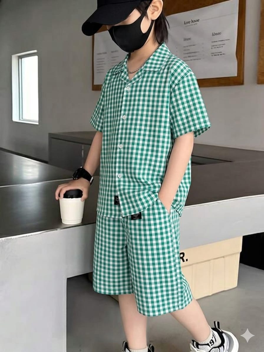 Boys' Stylish Shirt and Matching Shorts