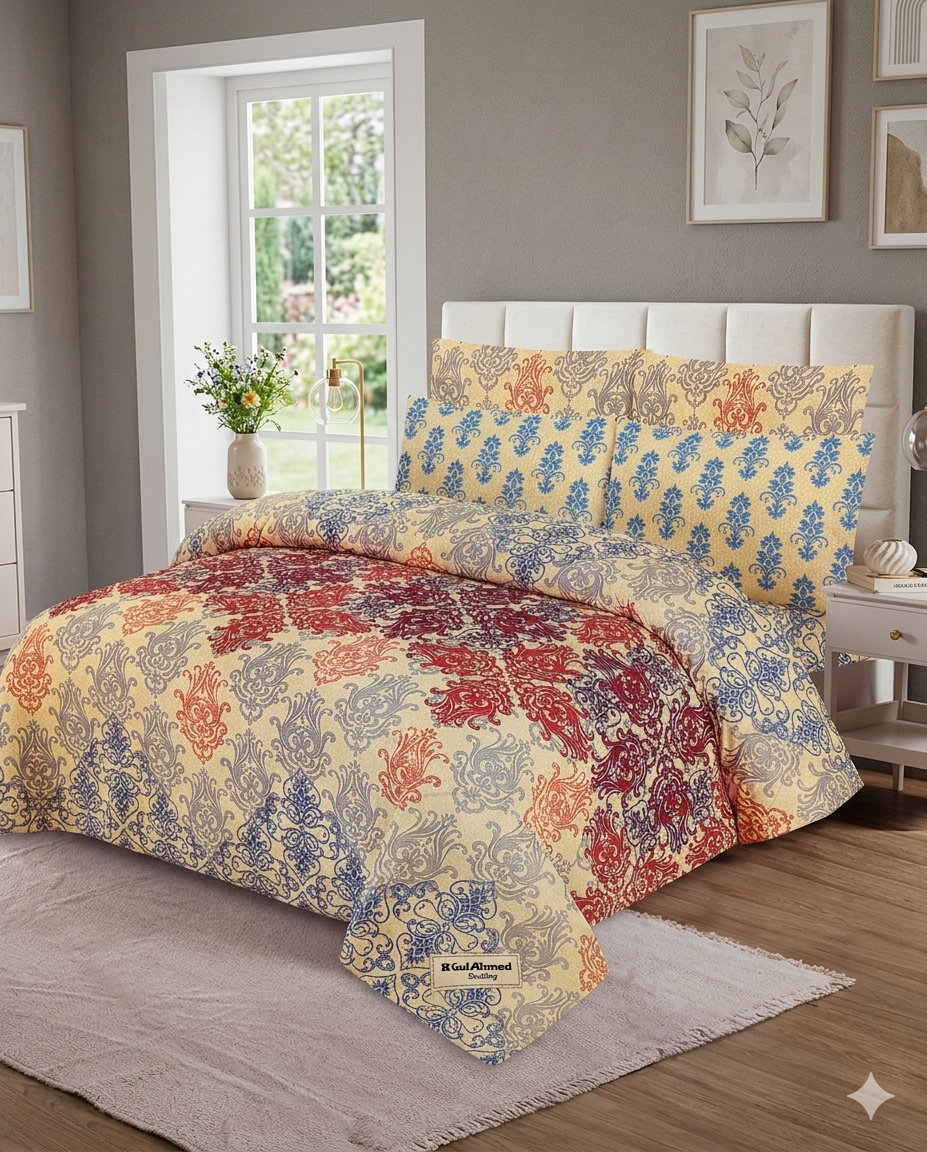 Gul Ahmed Luxury Single Pair Premium Bed Sheet