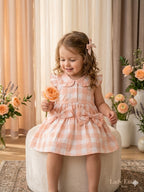 Elegant ruffles and Bows Dress