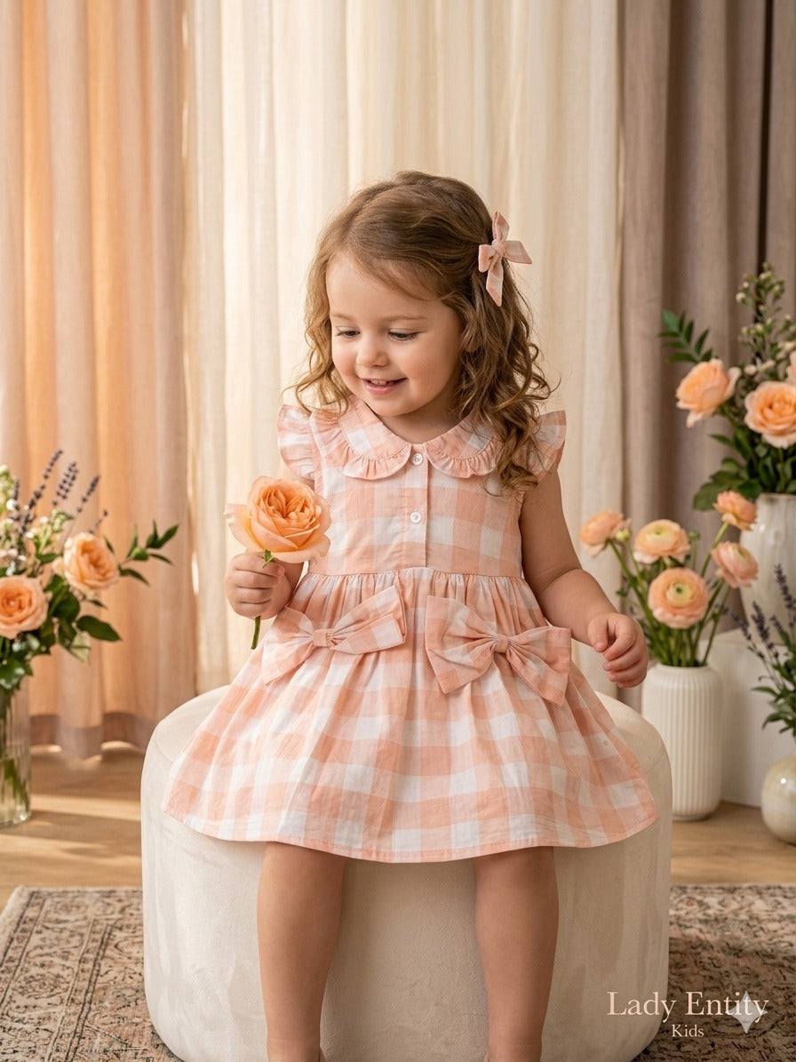 Elegant ruffles and Bows Dress