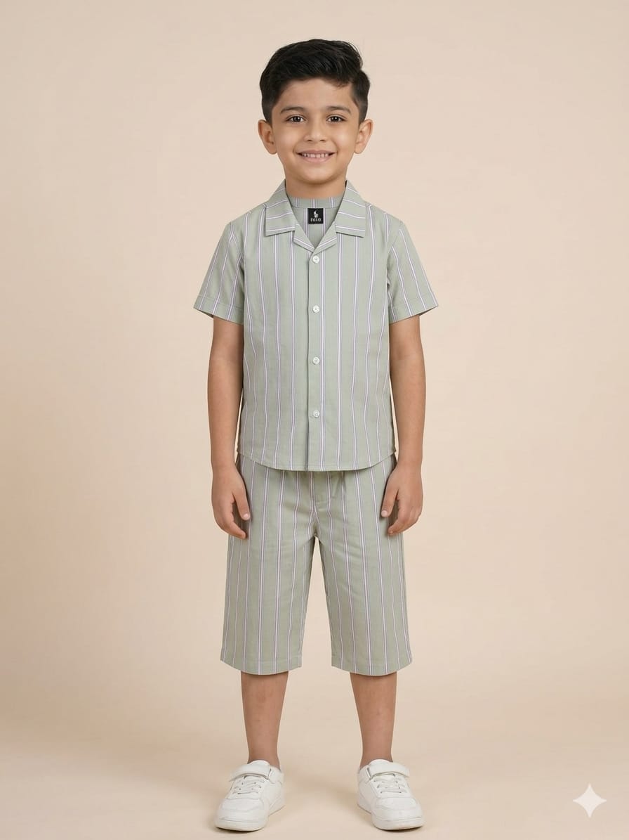 Boys' Stylish Shirt and Matching Shorts