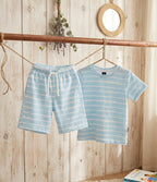 Sky Blue Comfort Stripes Set