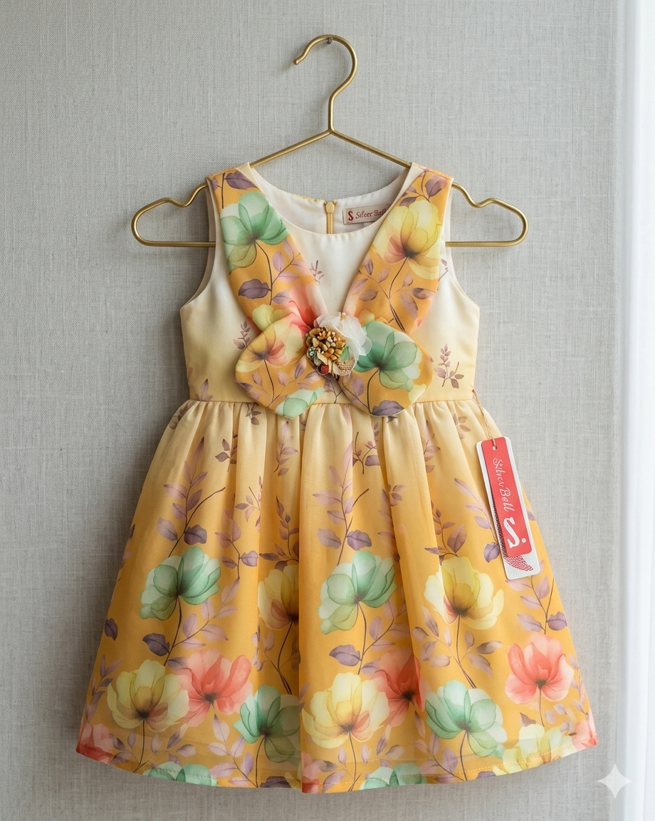Golden Meadow Summer Party Dress