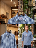 The Sapphire Classic Navy & White Check