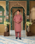 Boys Fancy 100% Lawn Slub Kurta Suit with Embroidered Neckline