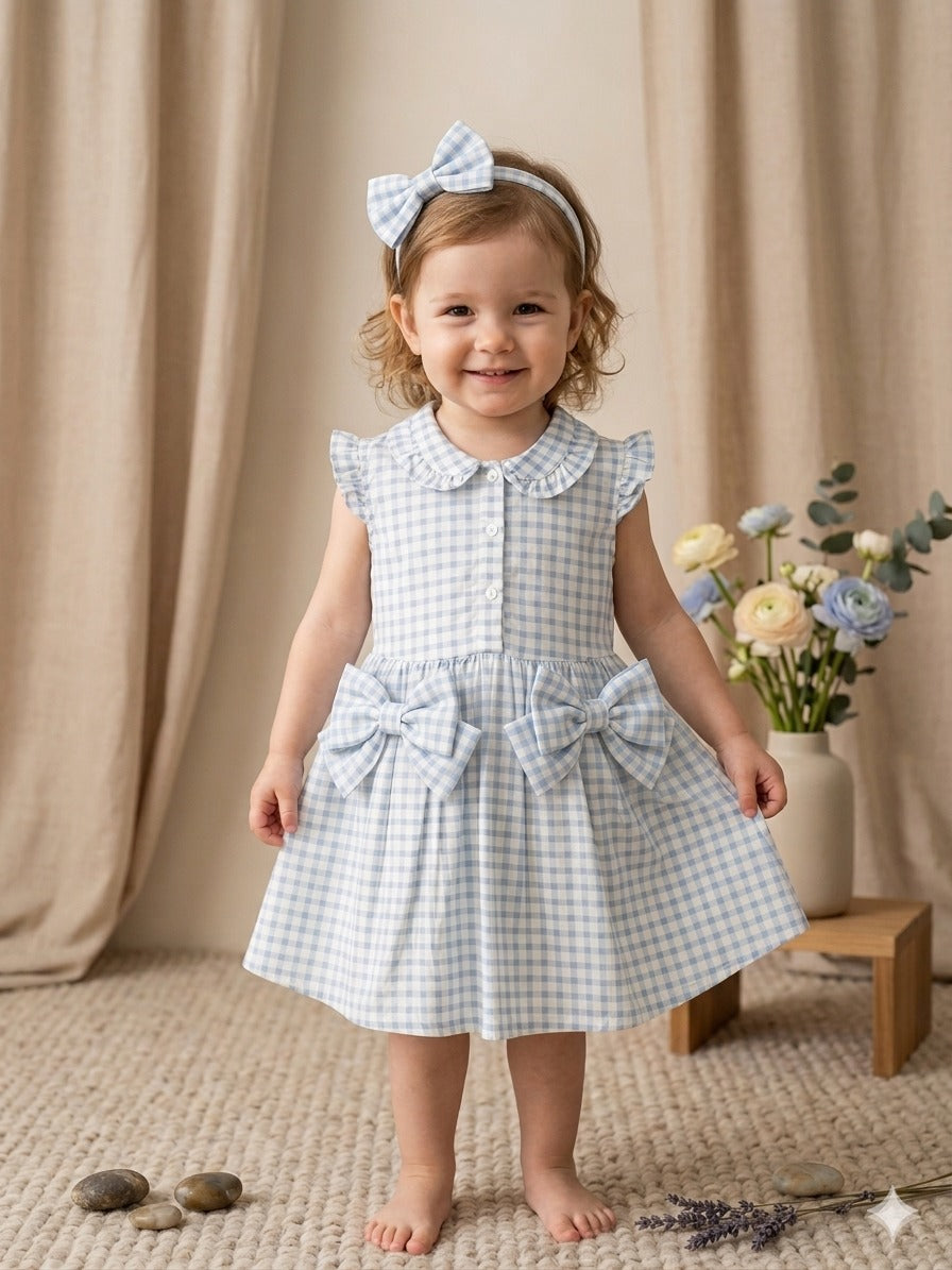 Elegant ruffles and Bows Dress