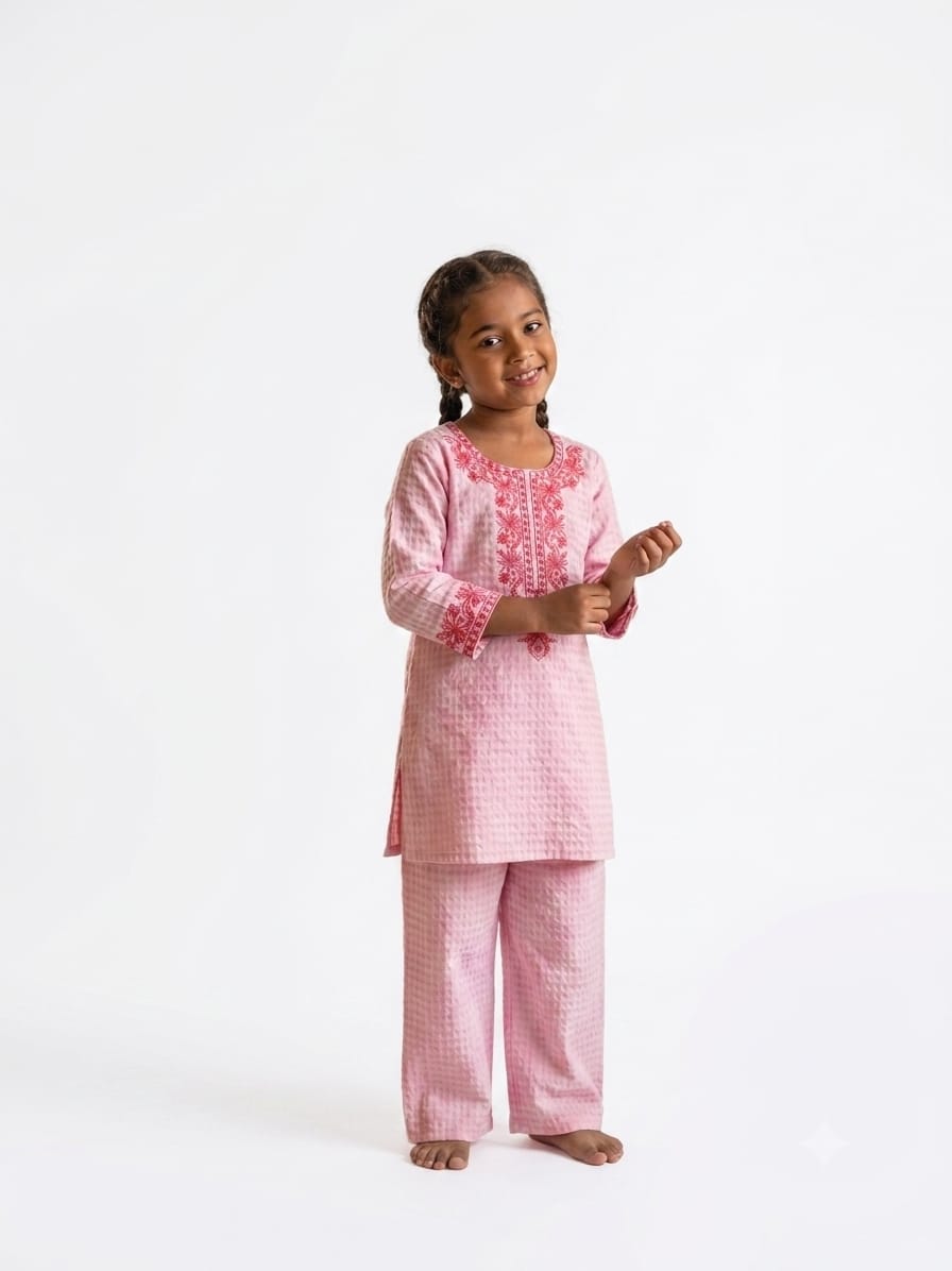 Pastel Perfection: Traditional Co-Ord Sets for Little Girls"