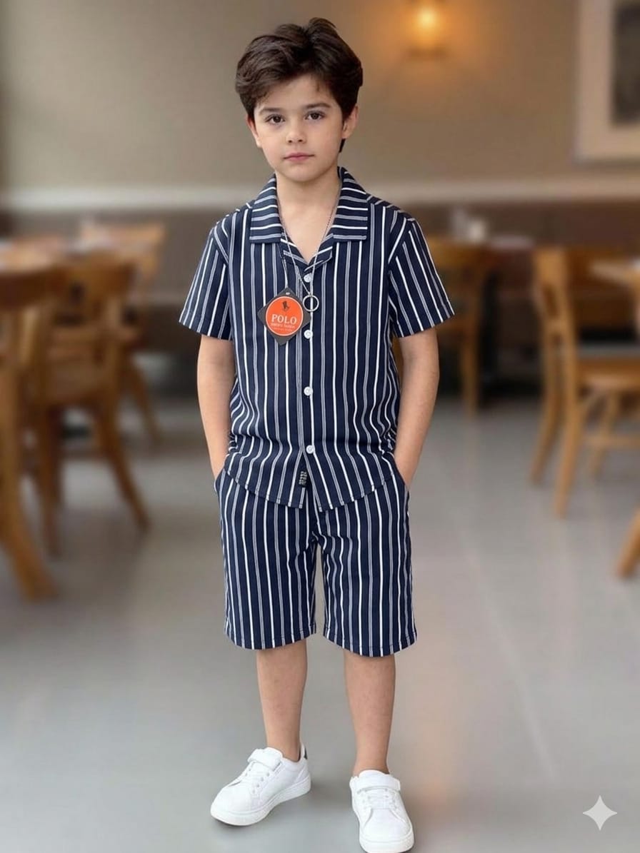 Boys' Stylish Shirt and Matching Shorts