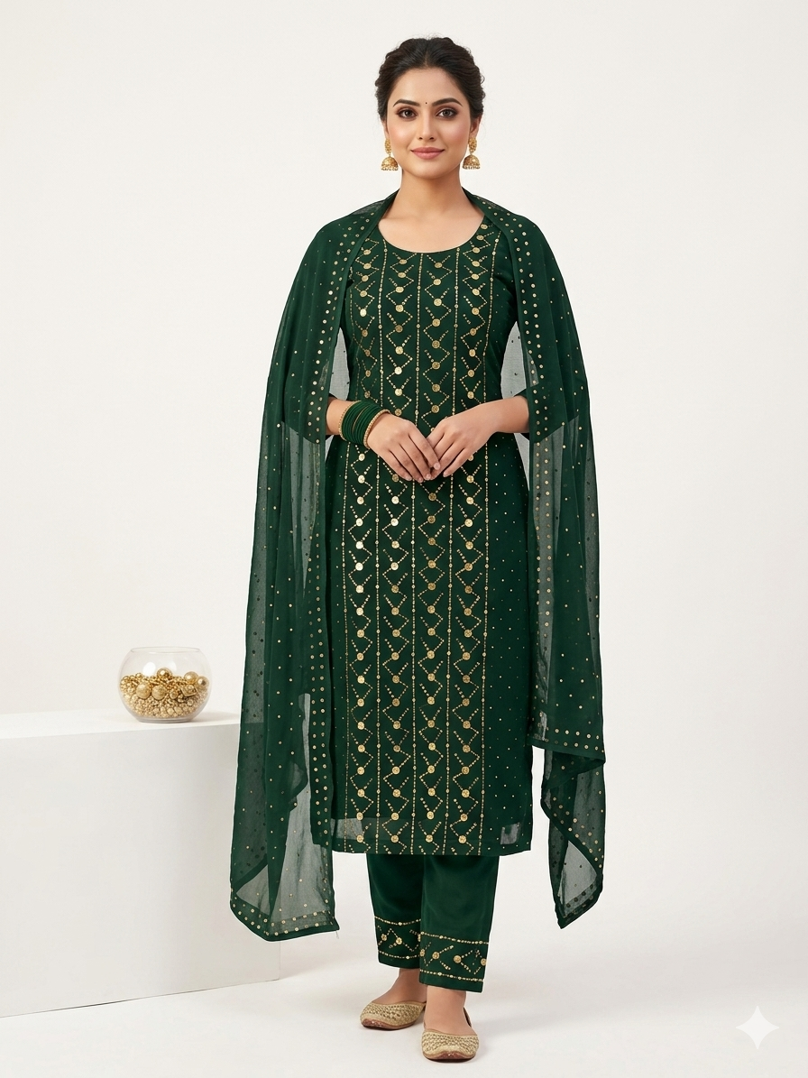 Chiffon with Traditional Tarkashi Work