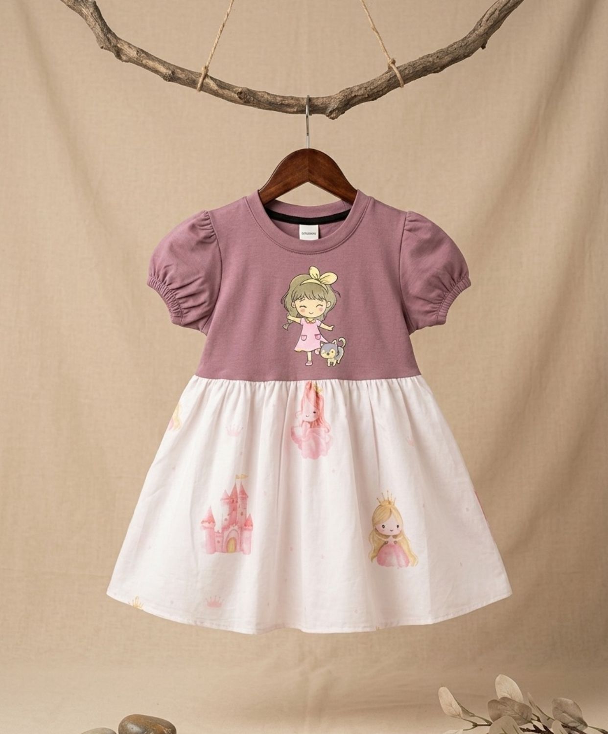 Aura Kids: Charming Pastel Princess Dress