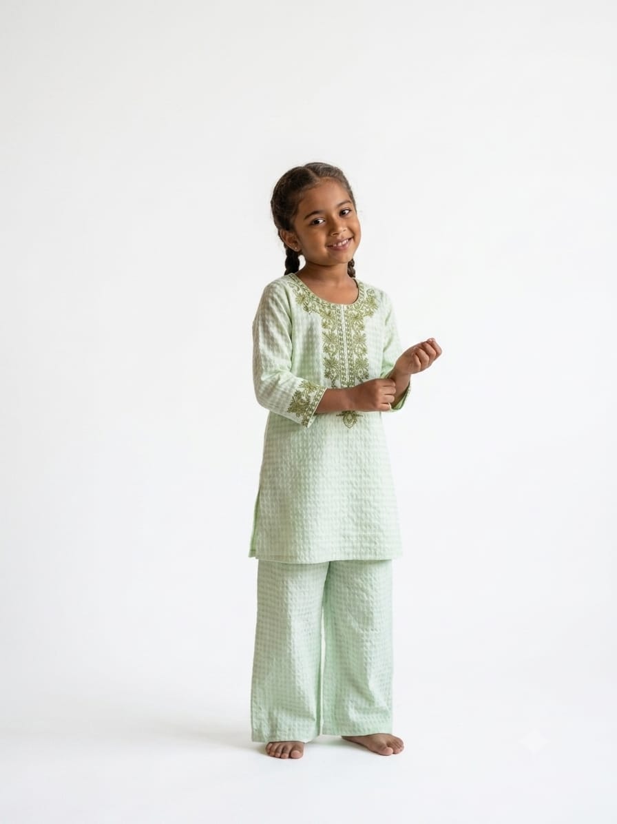Pastel Perfection: Traditional Co-Ord Sets for Little Girls"