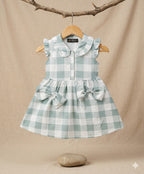 Elegant ruffles and Bows Dress
