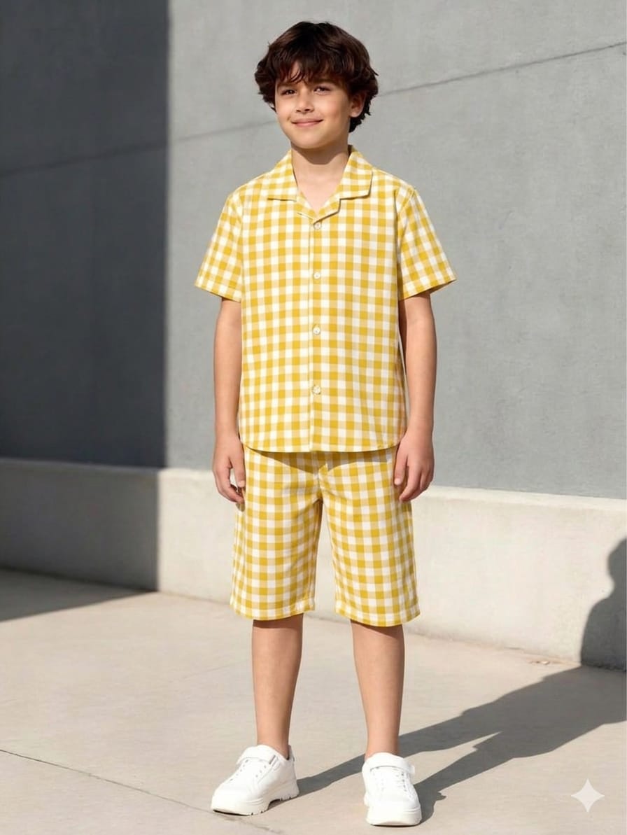 Boys' Stylish Shirt and Matching Shorts
