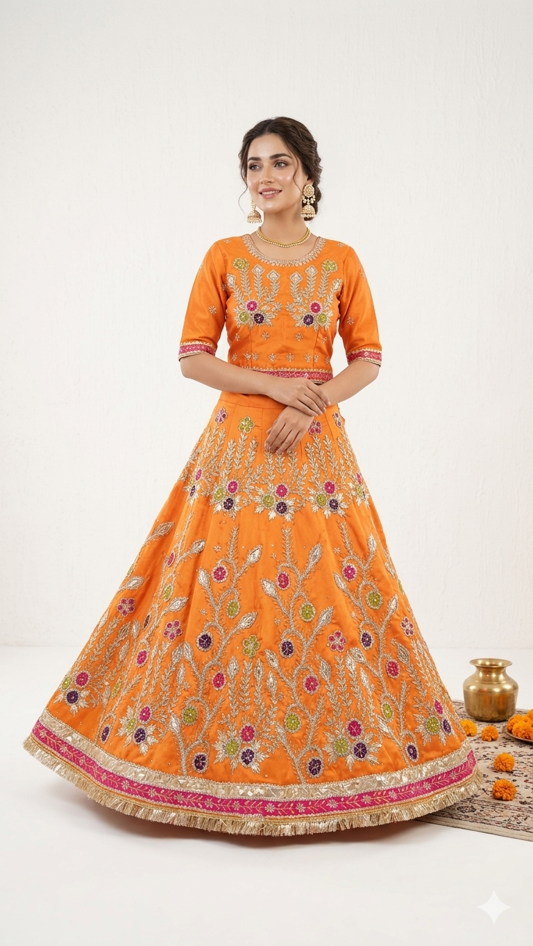 Hand-Embellished Silk Glory