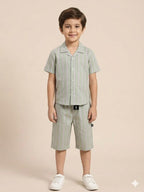 Boys' Stylish Shirt and Matching Shorts