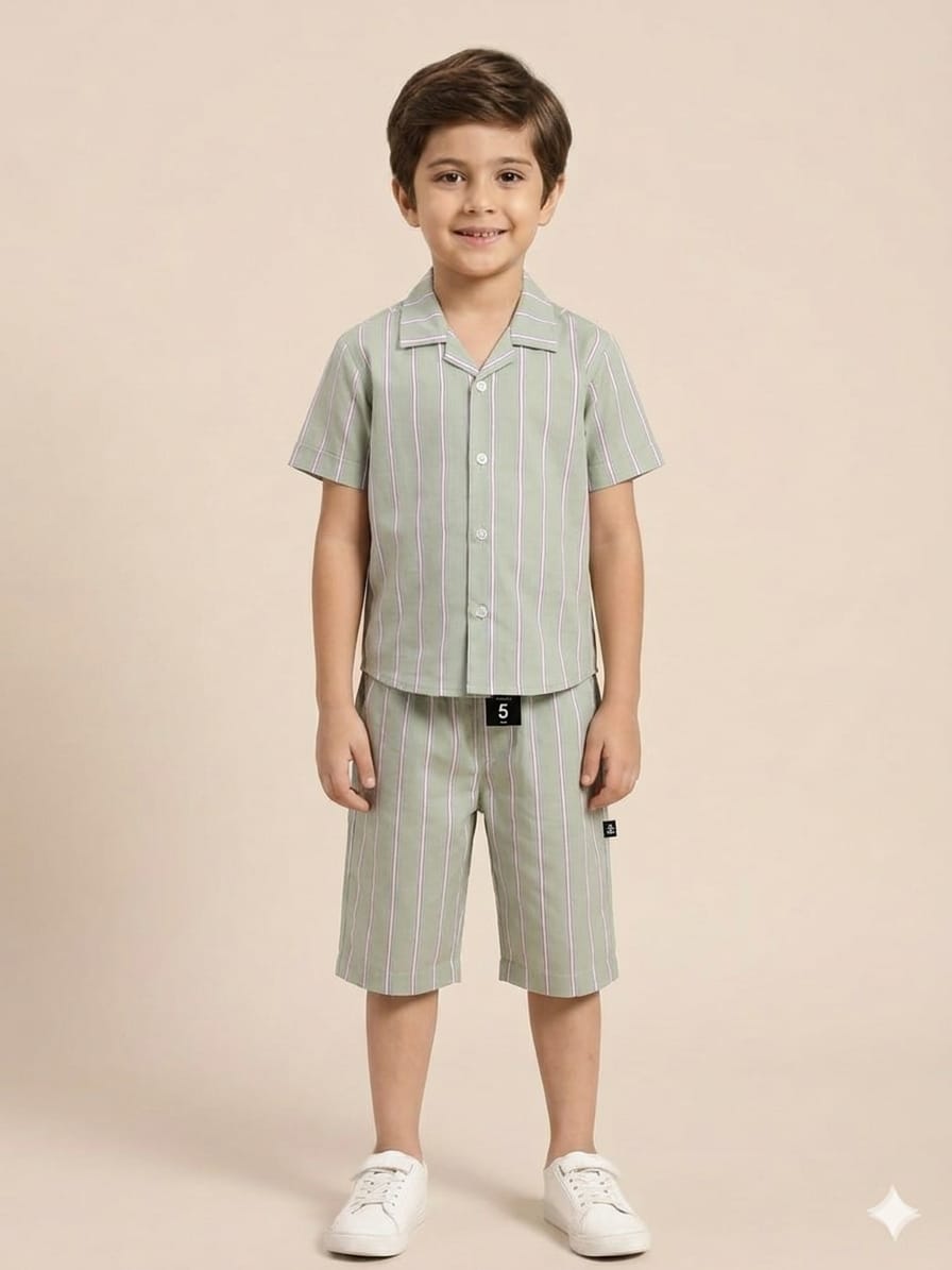 Boys' Stylish Shirt and Matching Shorts